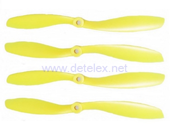 XK-X380 X380-A X380-B X380-C air dancer drone spare parts main blades propellers (Yellow) - Click Image to Close